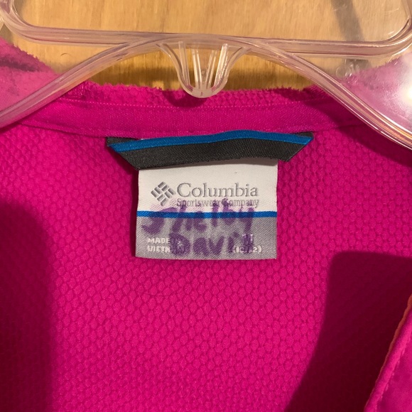 Girls Columbia rain jacket, size M - Picture 3 of 3